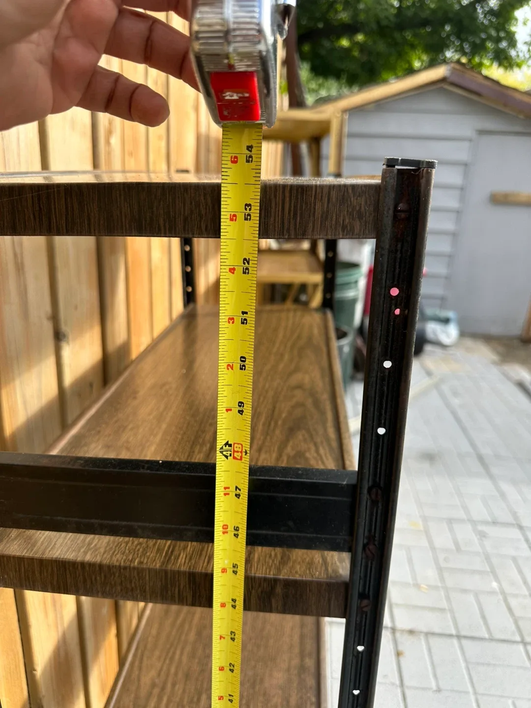 Brown 5-Tier Ladder Shelf - 54" Tall image indicator(5)