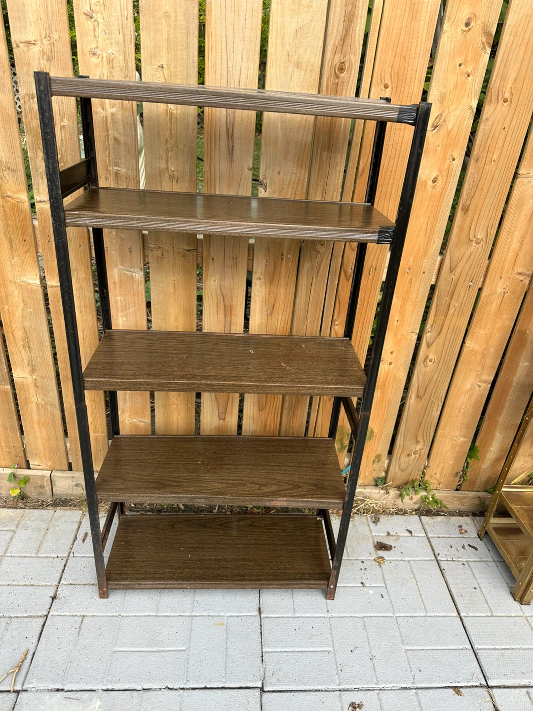 Brown 5-Tier Ladder Shelf - 54" Tall - photo 3