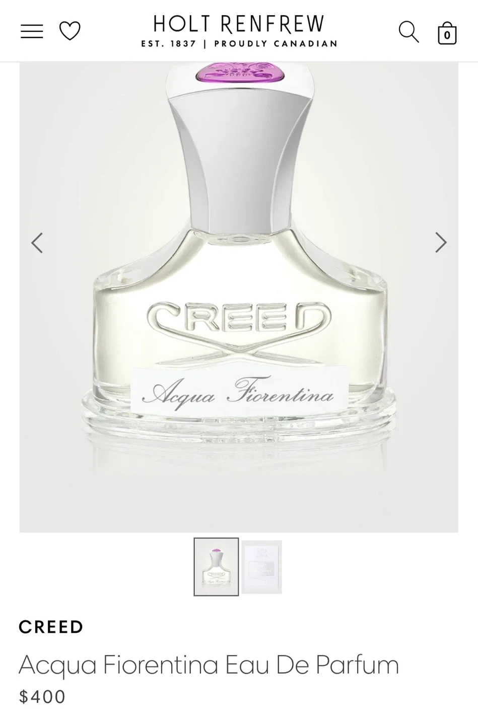 (Retail $497) New Creed Love In White Eau De Parfum 30ml image indicator(3)