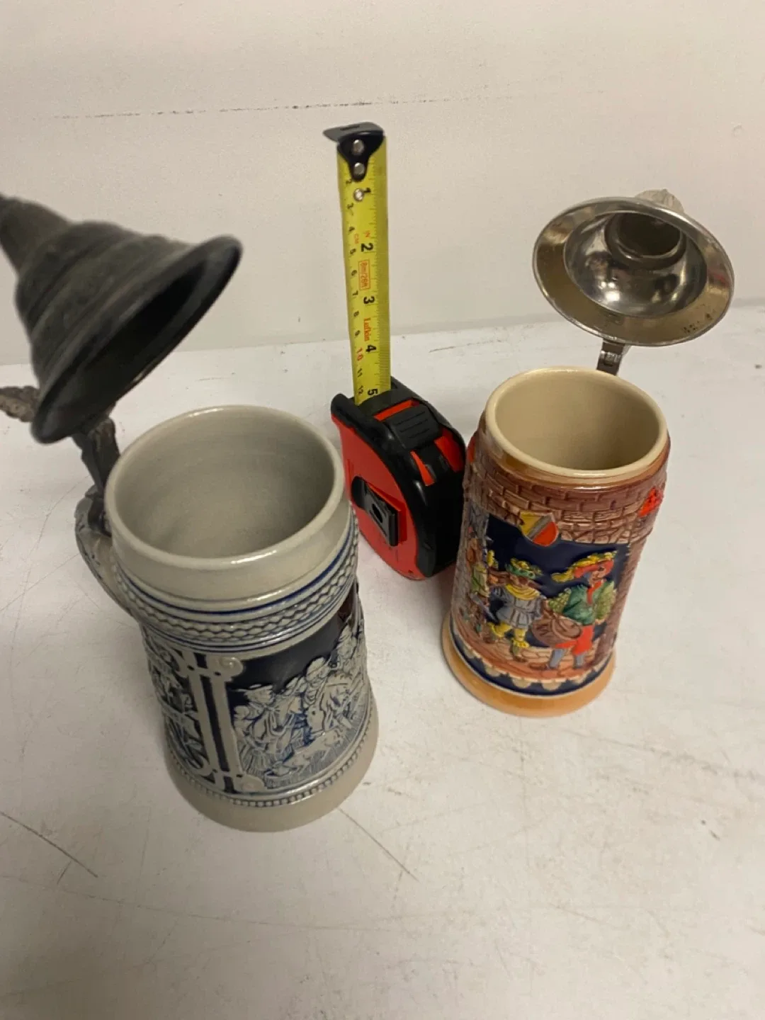 Vintage German Beer Steins - Set of 2 image indicator(3)