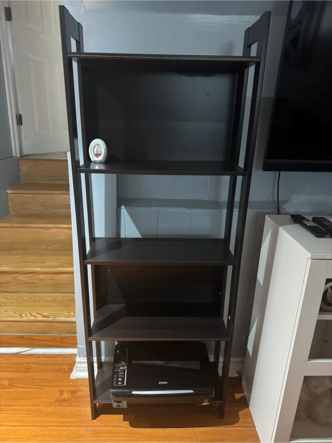Dark Brown Leaning Ladder Shelf thumbnail