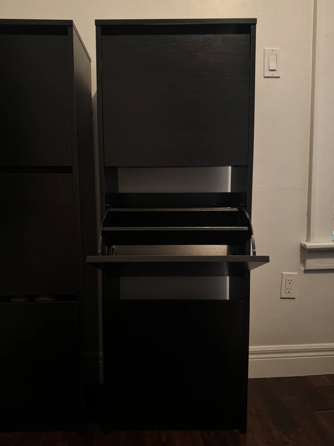 IKEA BISSA Black-Brown Shoe Cabinets- 1 or 2 Available - photo 2
