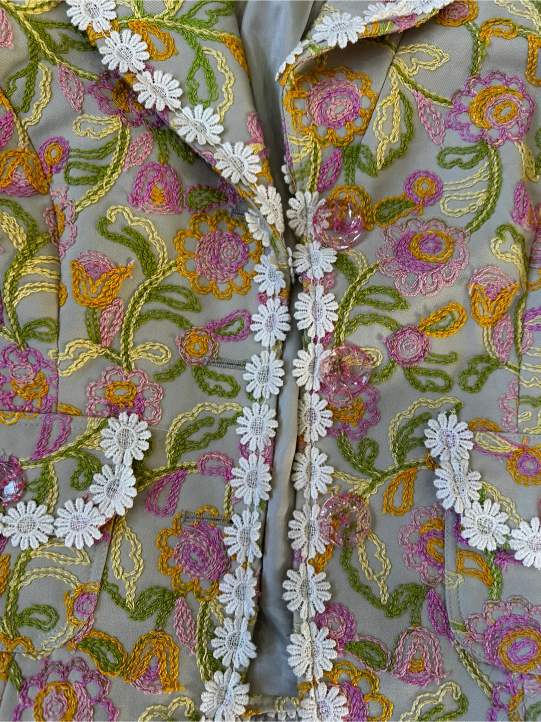 Cynthia Steffe Floral Embroidered Jacket - Size 4 - photo 3