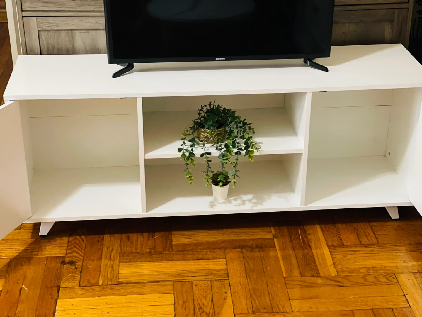 White TV Stand - photo 2