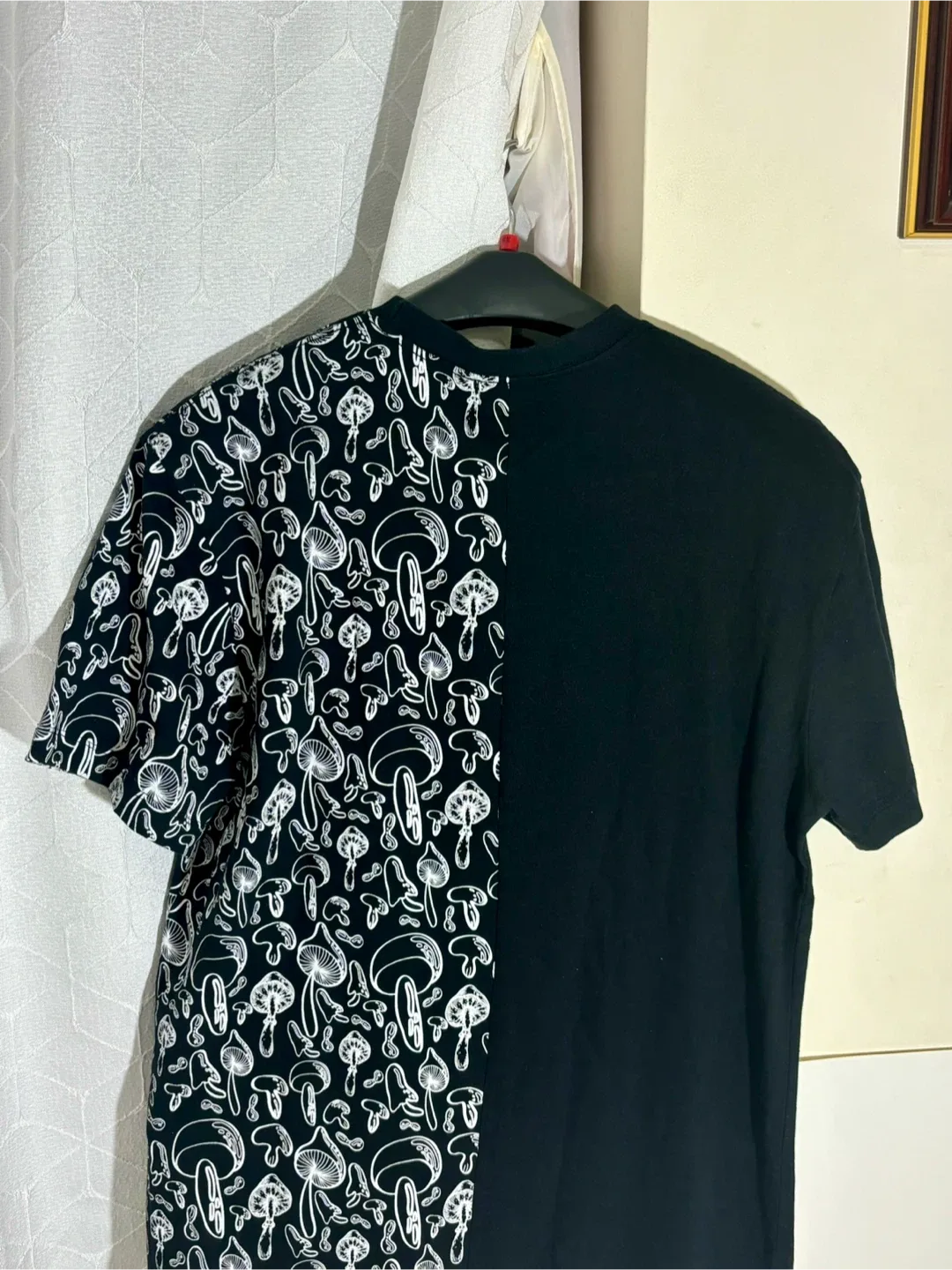 Hot Topic Mushroom Print Tee, Black & White image indicator(3)