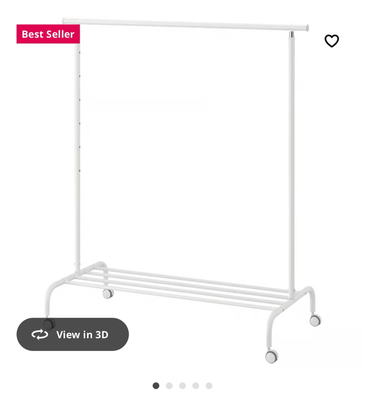 IKEA Portis White Clothes Rack - New in Box! - photo 2