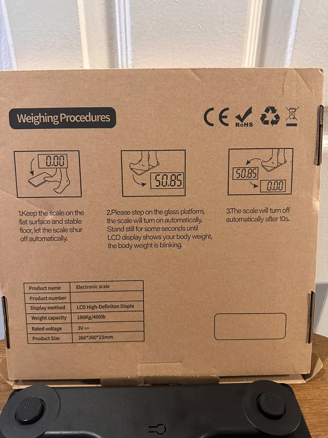 New Electronic Bathroom Scale - New in Box image indicator(3)