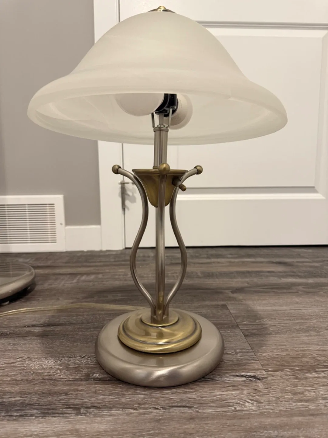 As New Stainless Steel Lamp Set - Floor Lamp and Table Lamp image indicator(4)