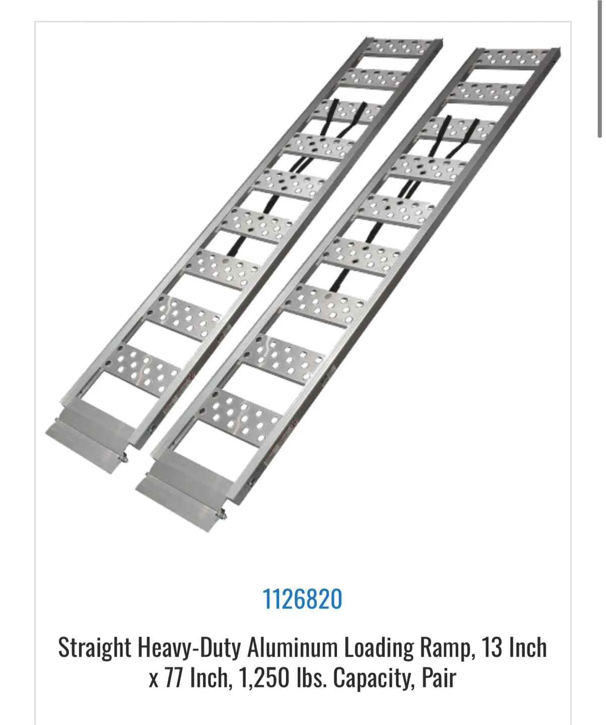 Reese Explore Aluminum Loading Ramp - 625 lbs Capacity thumbnail