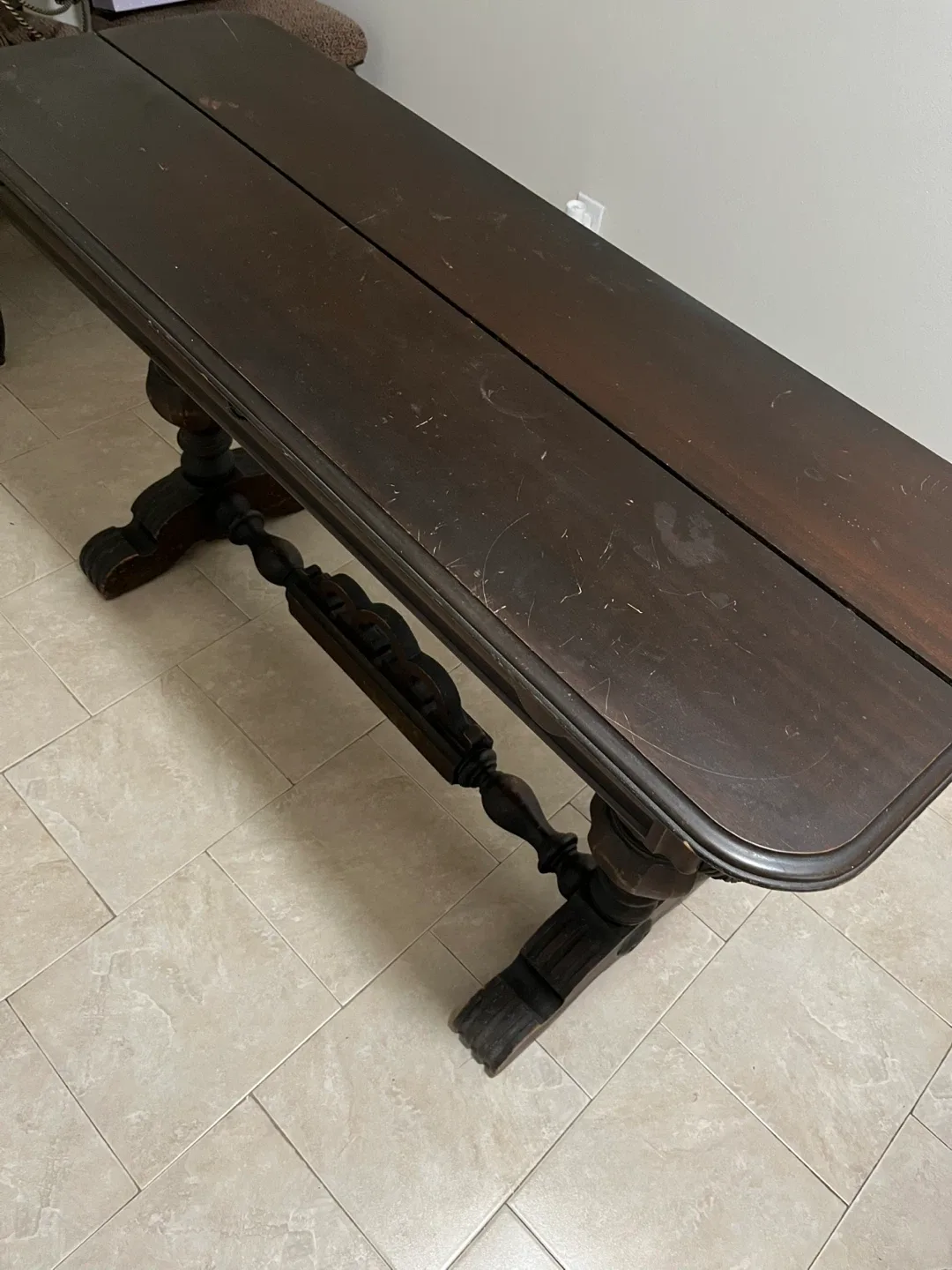 Dark Wood Dining Table thumbnail