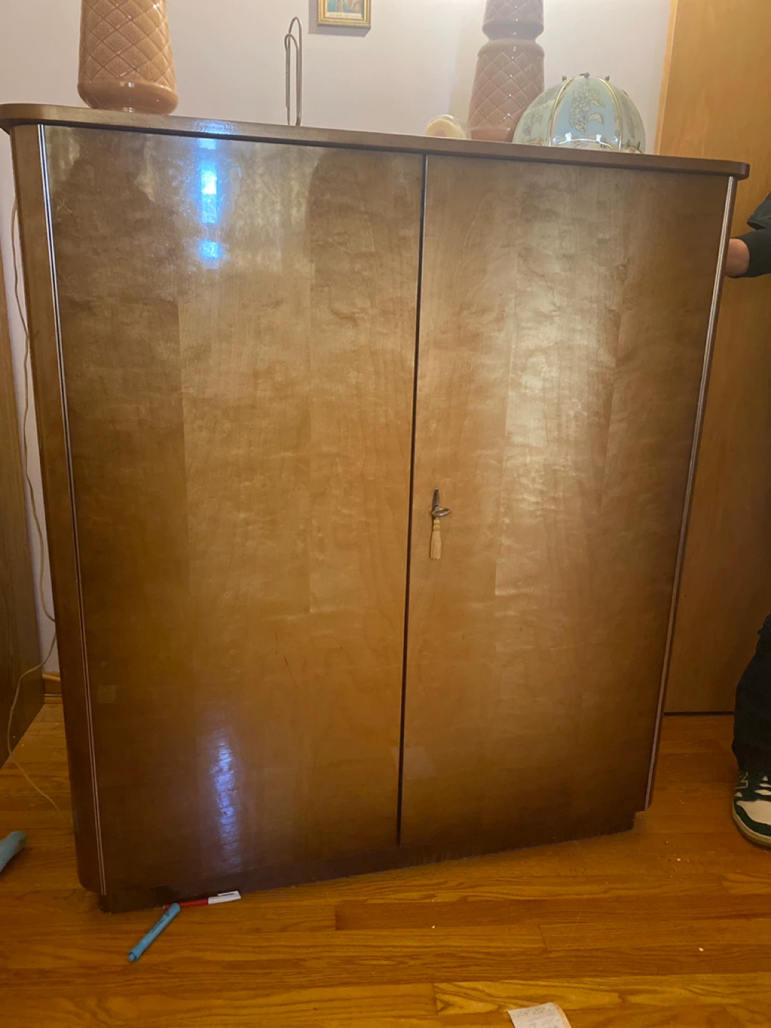 Wooden Cabinet with Shelves