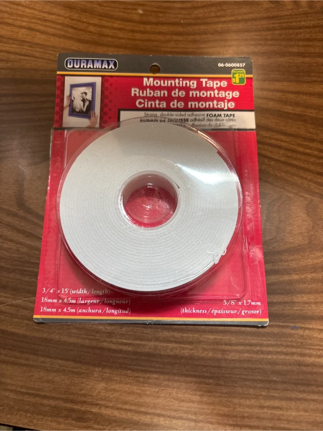Duramax Mounting Tape - 3/4" x 15' thumbnail