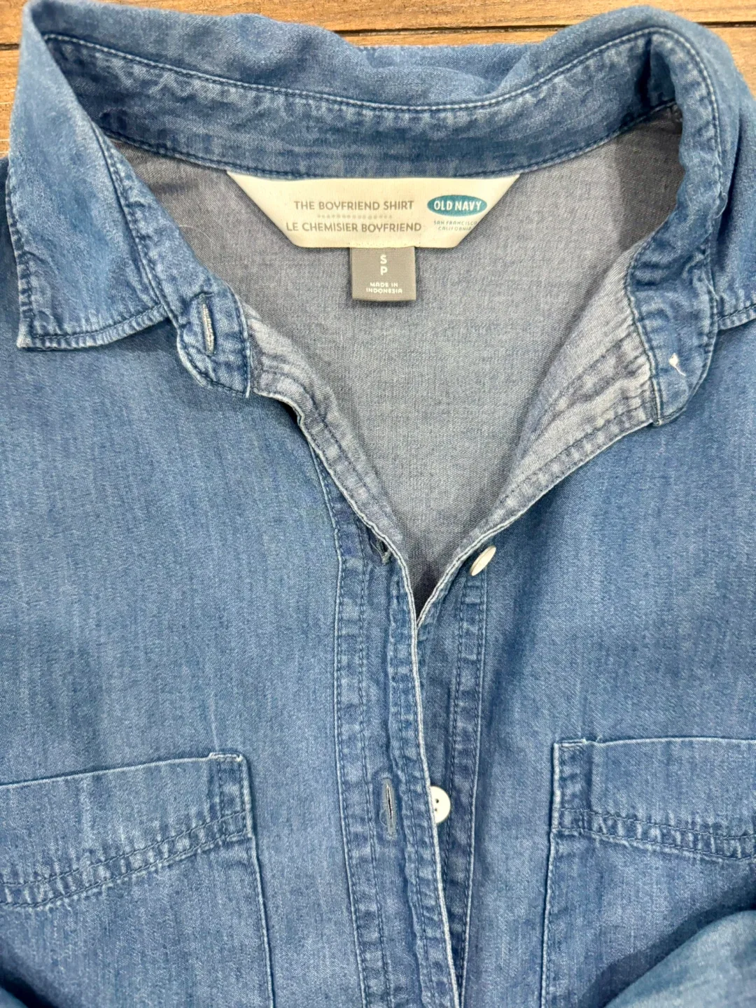 Old Navy Denim Shirts - Size S image indicator(3)