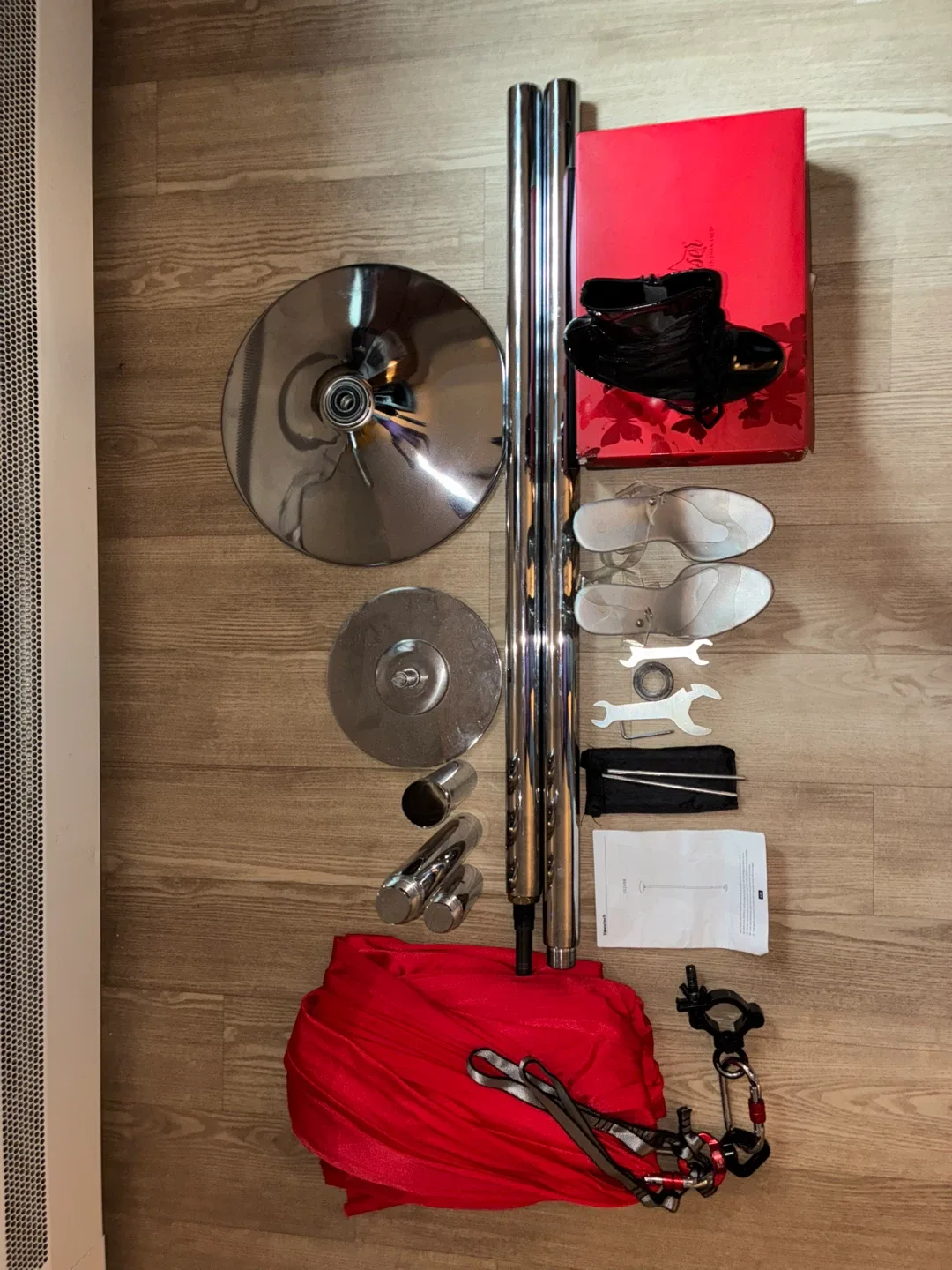 Dance pole/ Shoes/ Silk/ Clamp image indicator(4)