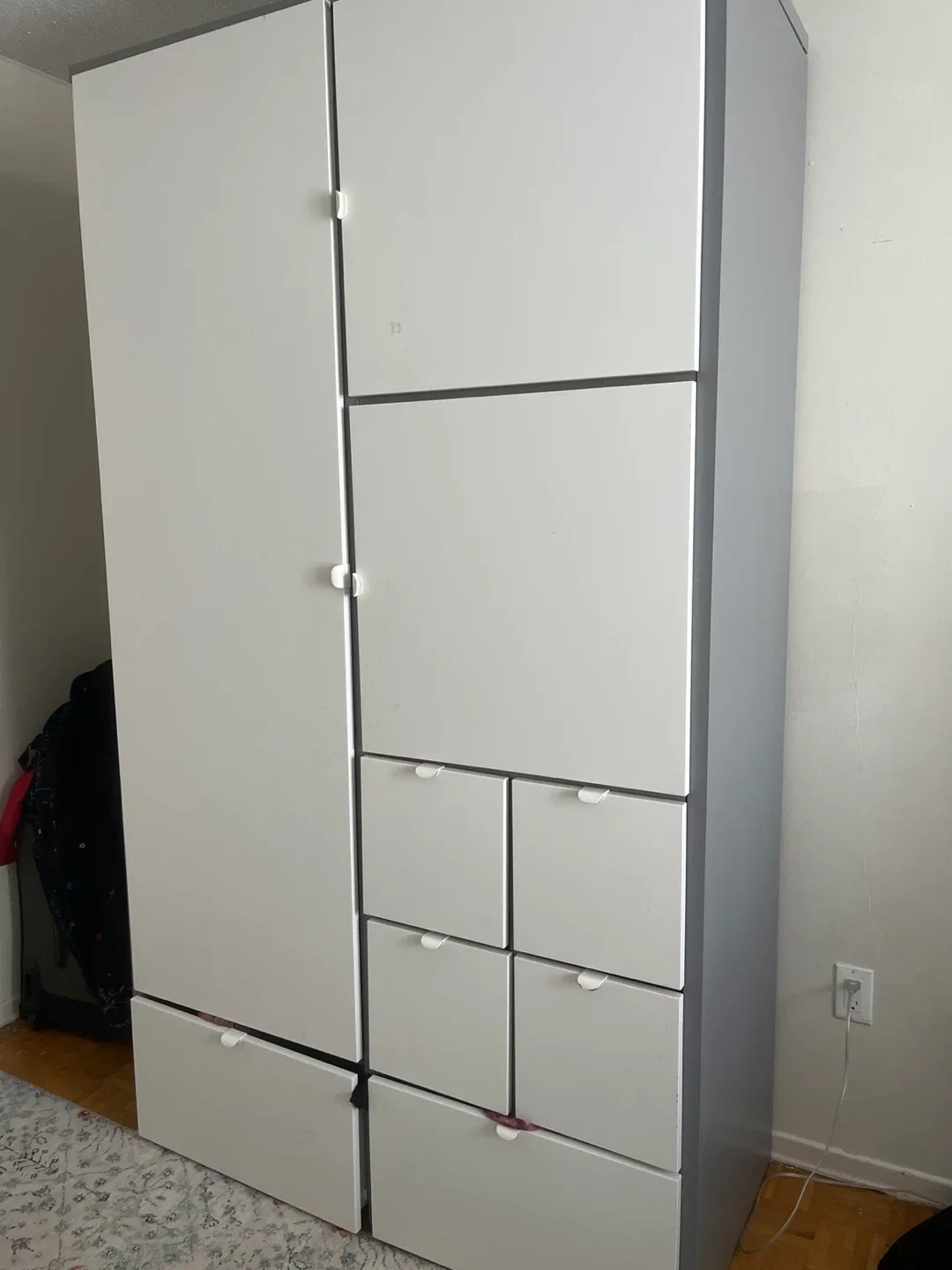 IKEA PAX Wardrobe - White & Grey image indicator(2)