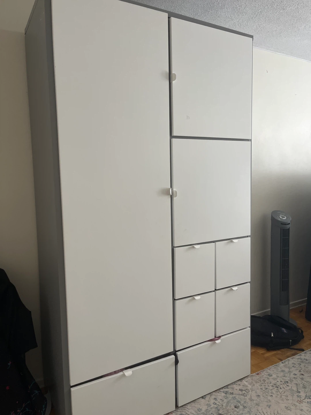 IKEA PAX Wardrobe - White & Grey