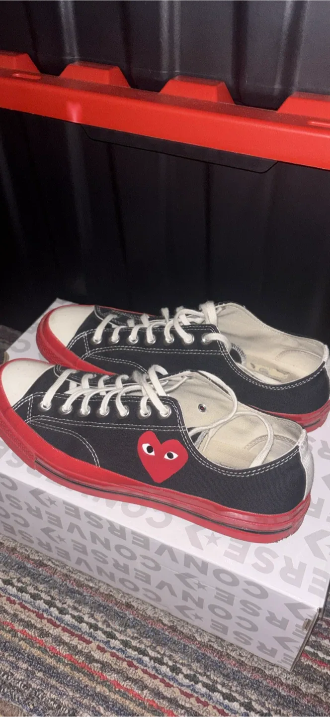 Converse x Comme des Garçons PLAY Chuck 70 - Size 12 thumbnail
