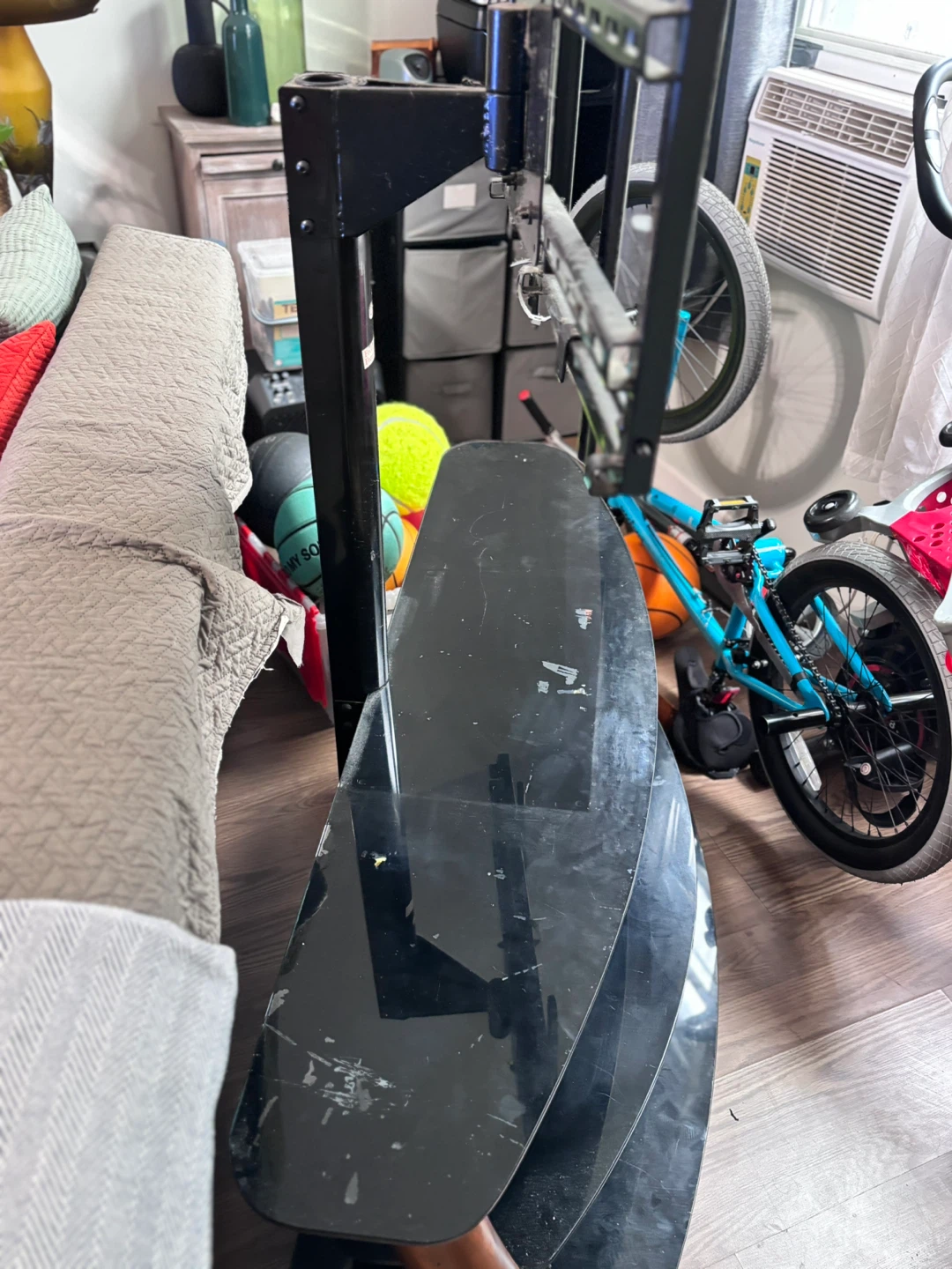 Black TV Stand with Mount - photo 2
