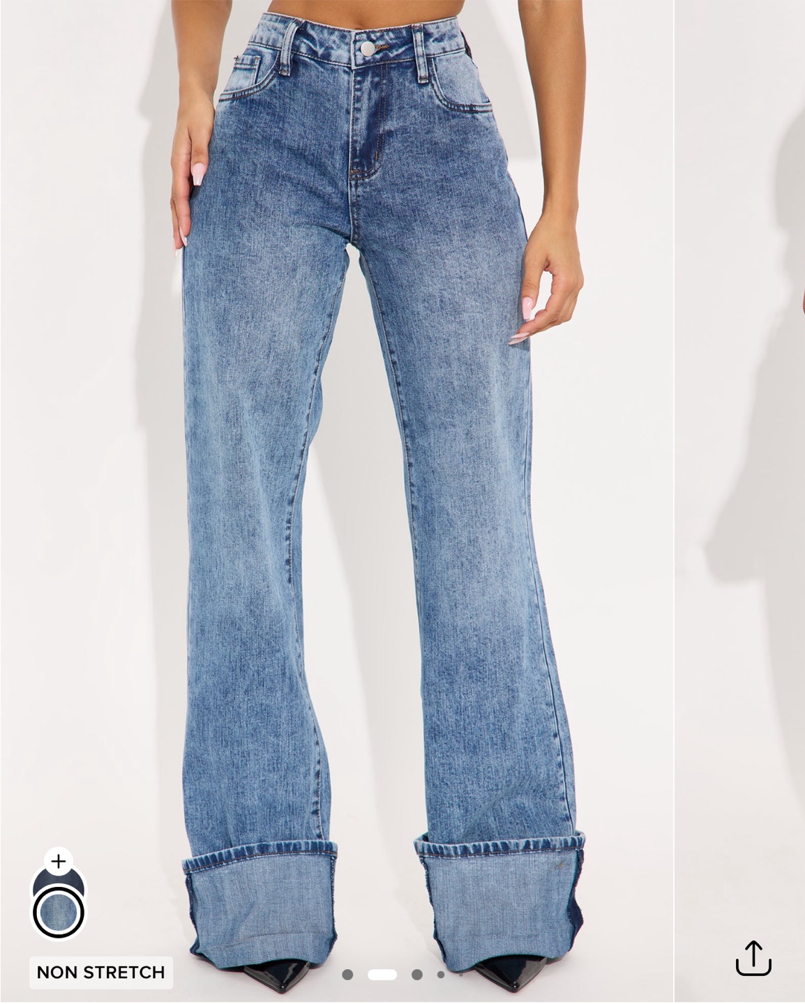 Tall folded jeans