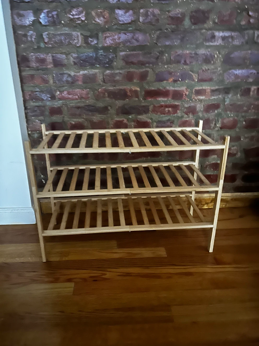 Wooden 3-Tier Shoe Rack Organizer - photo 2