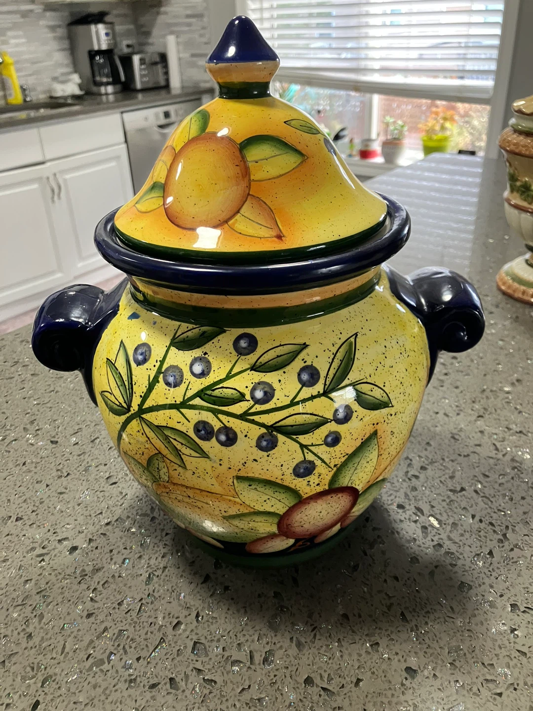 Decorative Lidded Ceramic Jar