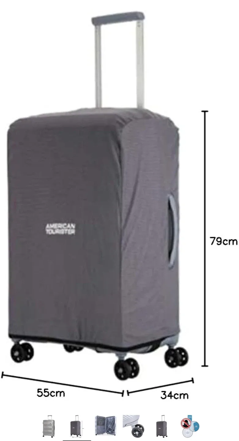 American Tourister Black Hardside Suitcase image indicator(6)