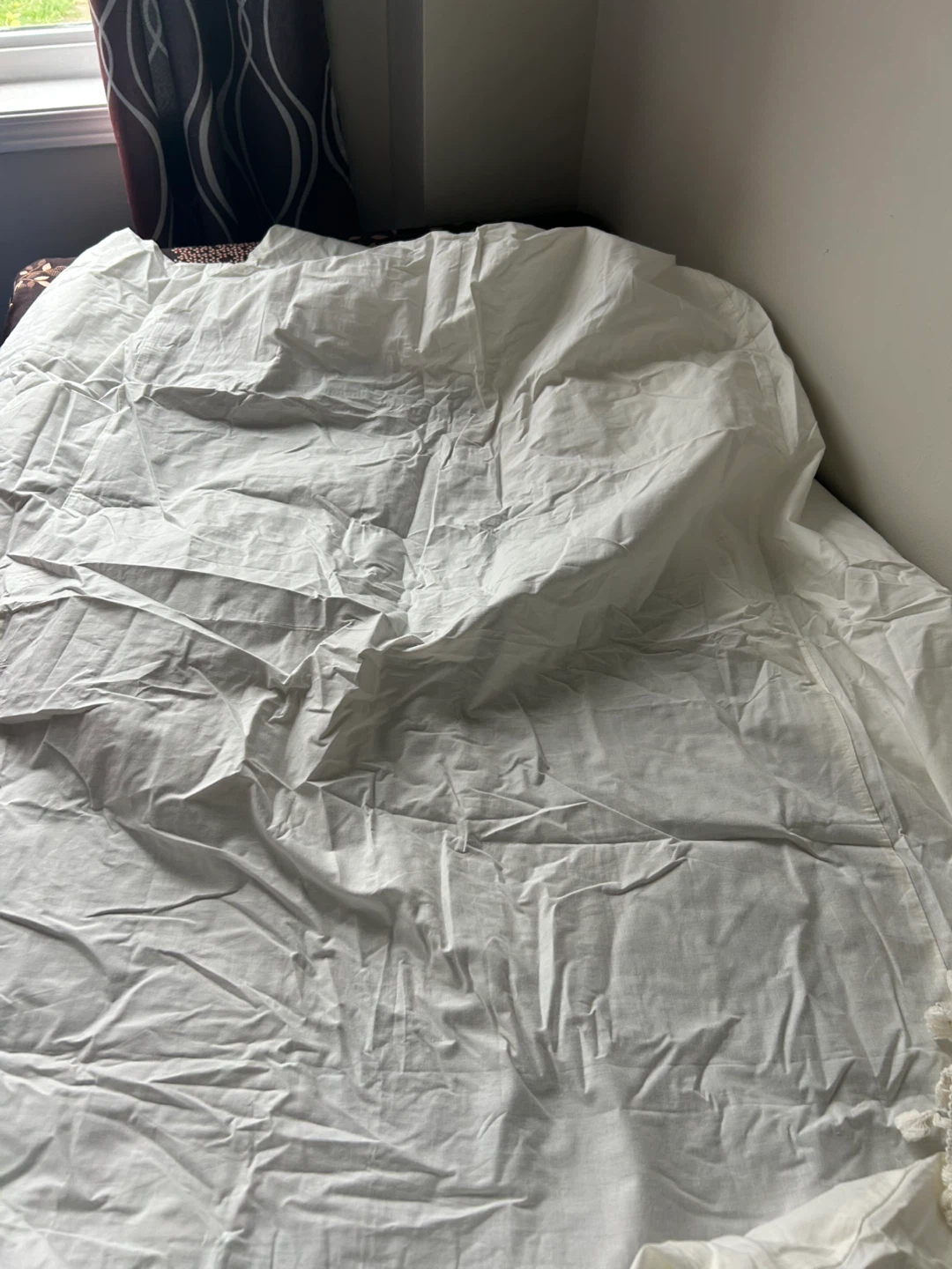 White Crib Bed Skirt - photo 5