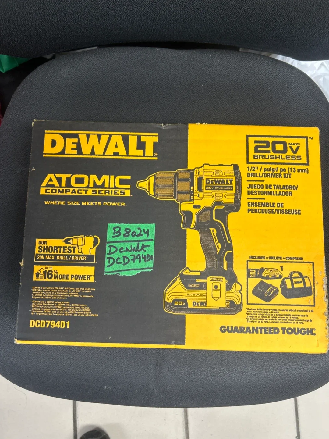 DeWalt Atomic 20V MAX Brushless Drill/Driver Kit - New