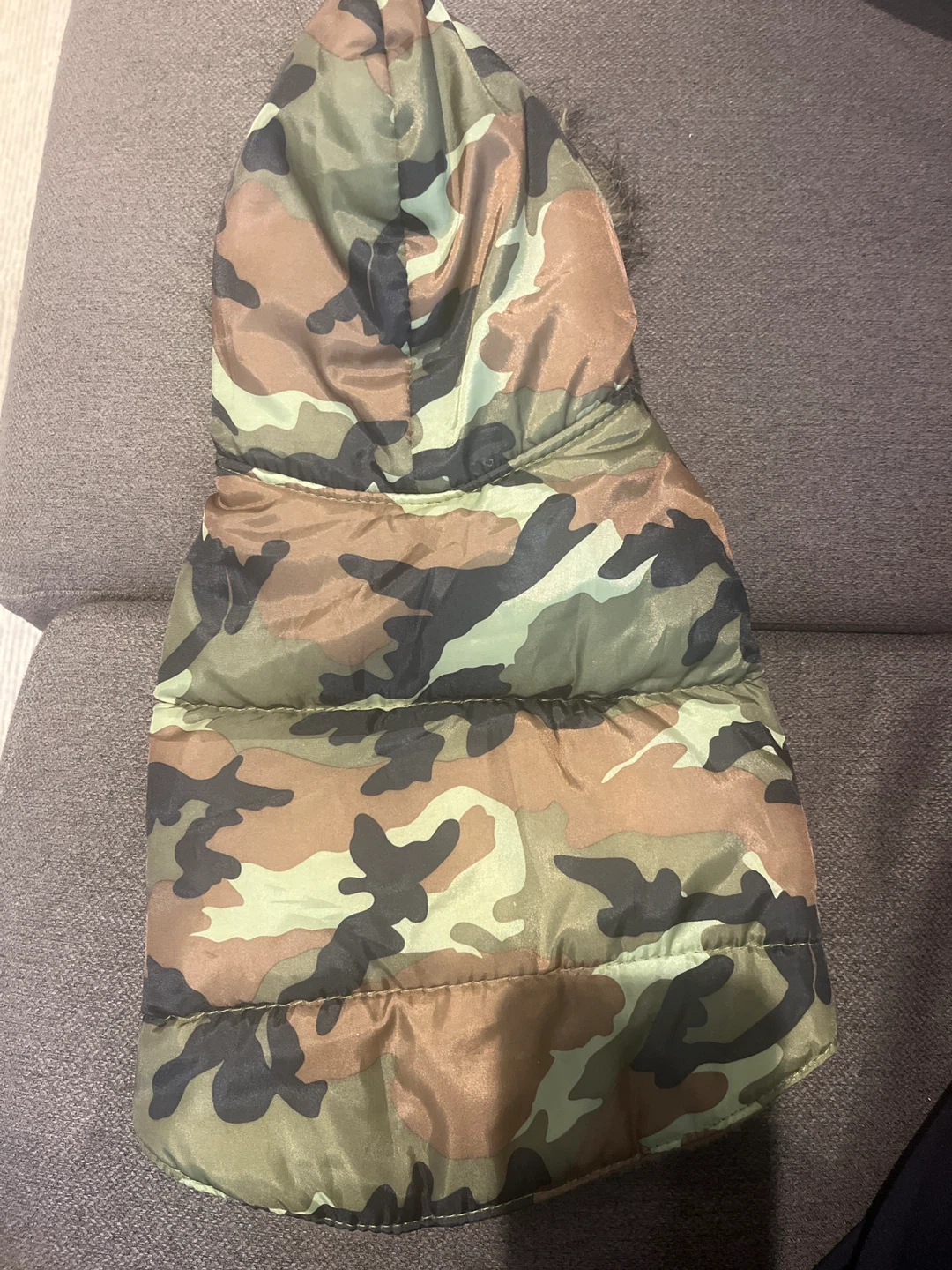 Camo Dog Puffer Jacket with Hood 🏆 - photo 2