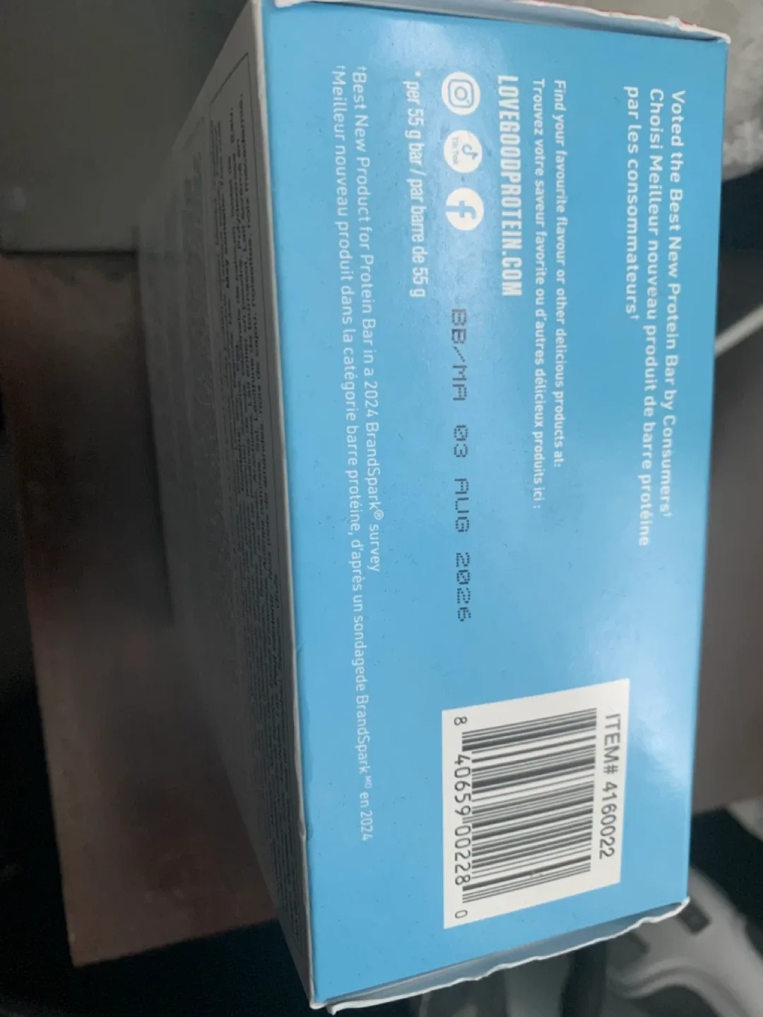 Love Good Protein Bars 12x55g image indicator(4)