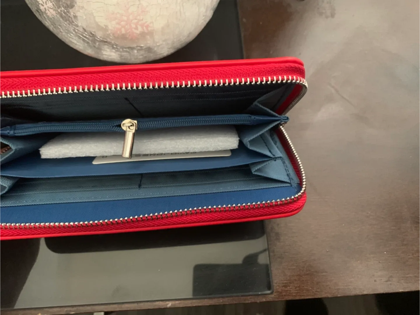 David Jones Red wallet clutch image indicator(3)