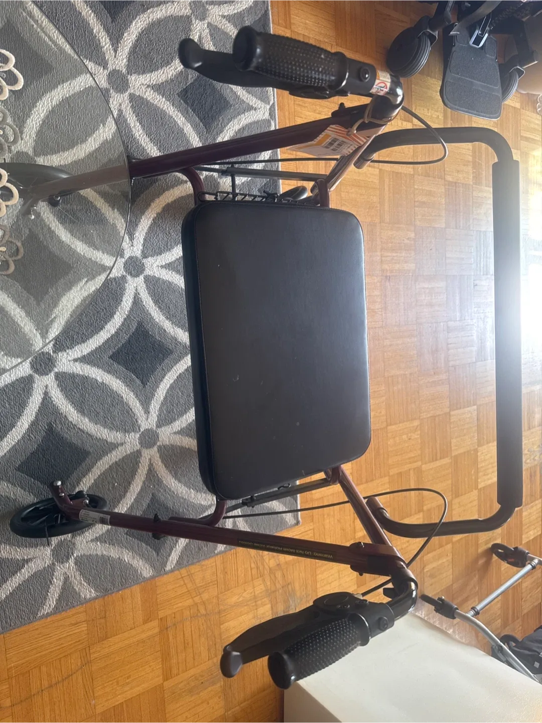 Folding Rollator Walker with Seat thumbnail