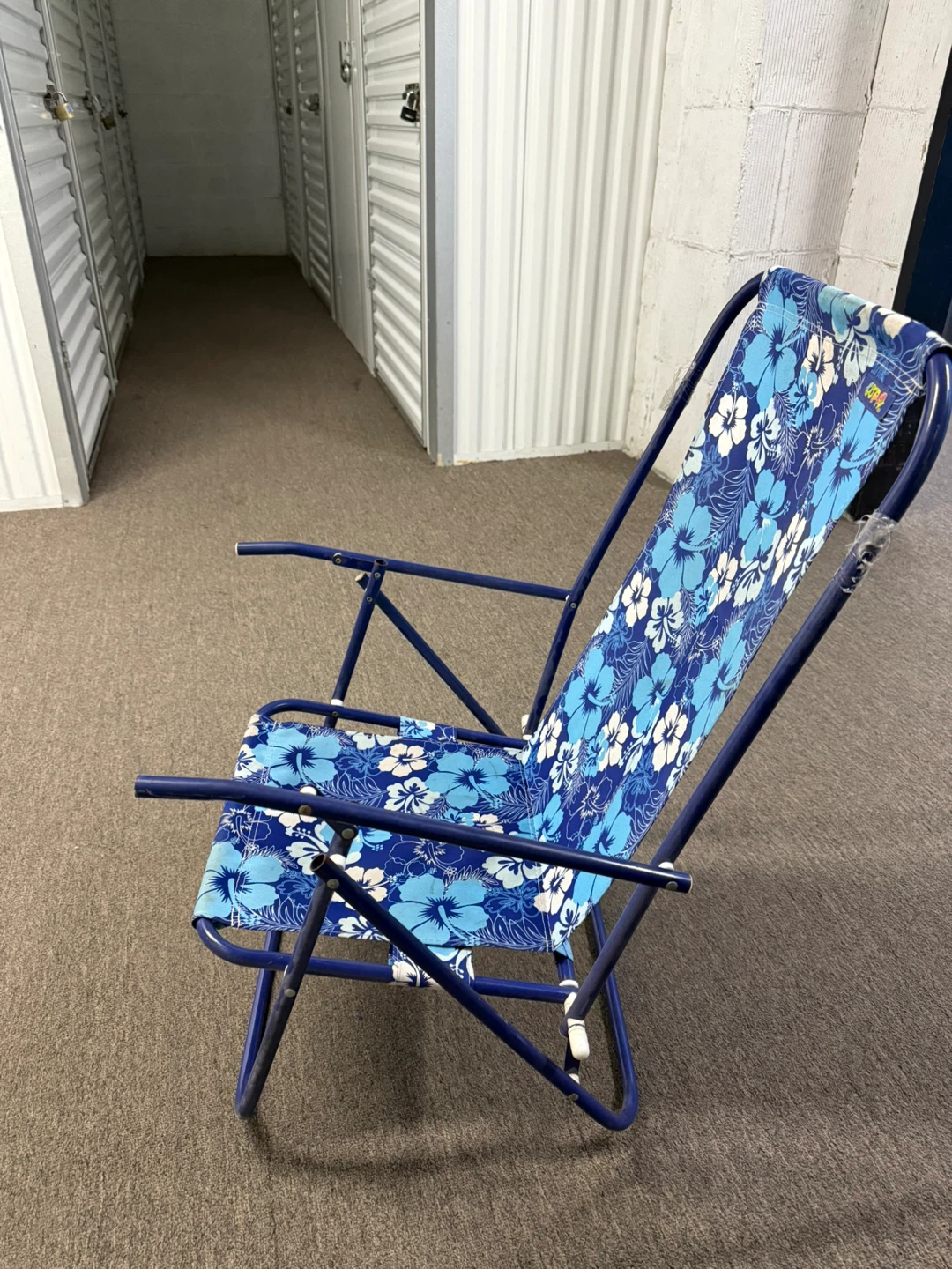 COPA Blue Hibiscus Folding Beach Chair - photo 3