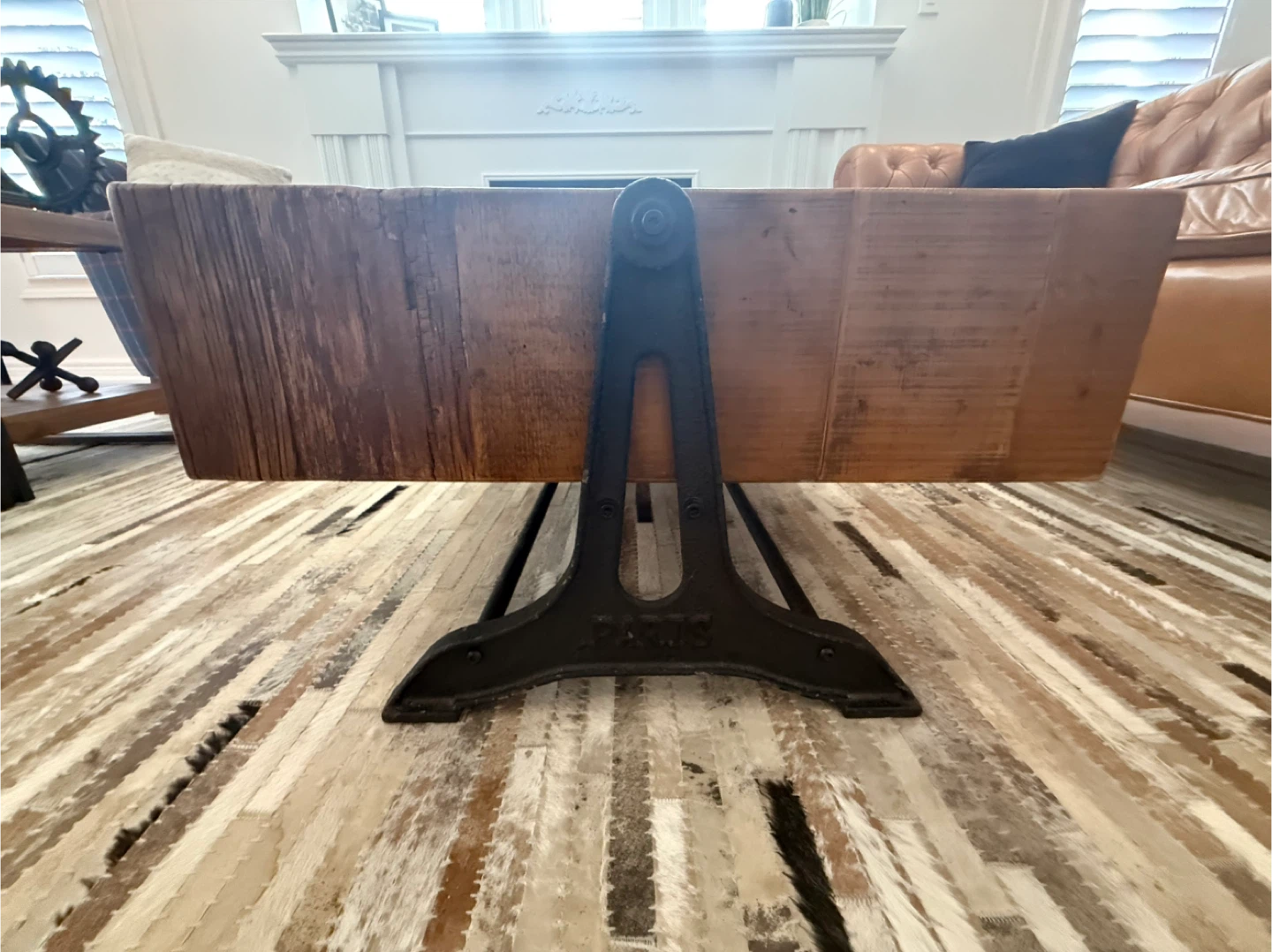 Industrial Butcher Block Coffee Tables - Set of 2 - photo 3