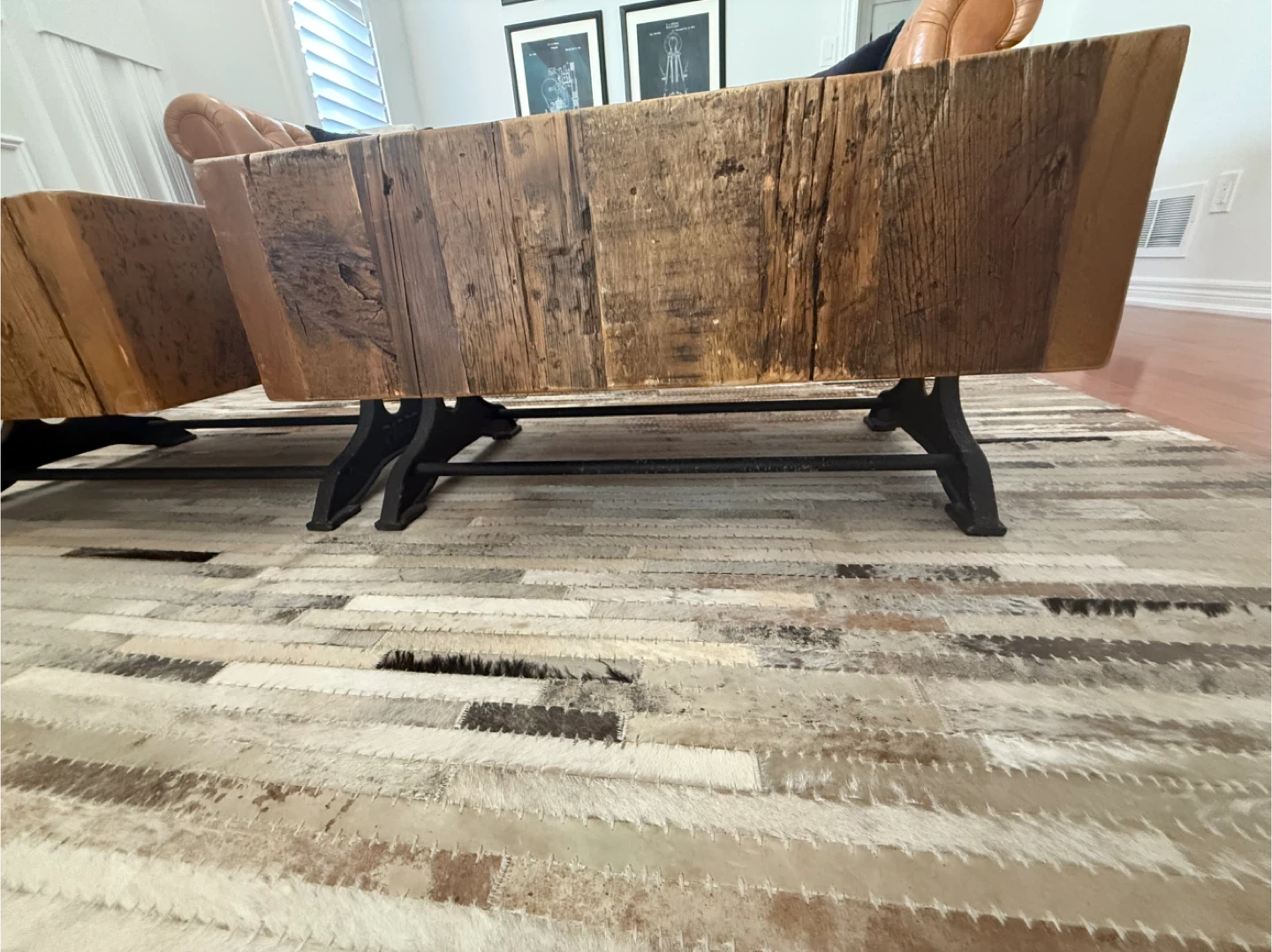 Industrial Butcher Block Coffee Tables - Set of 2 - photo 4