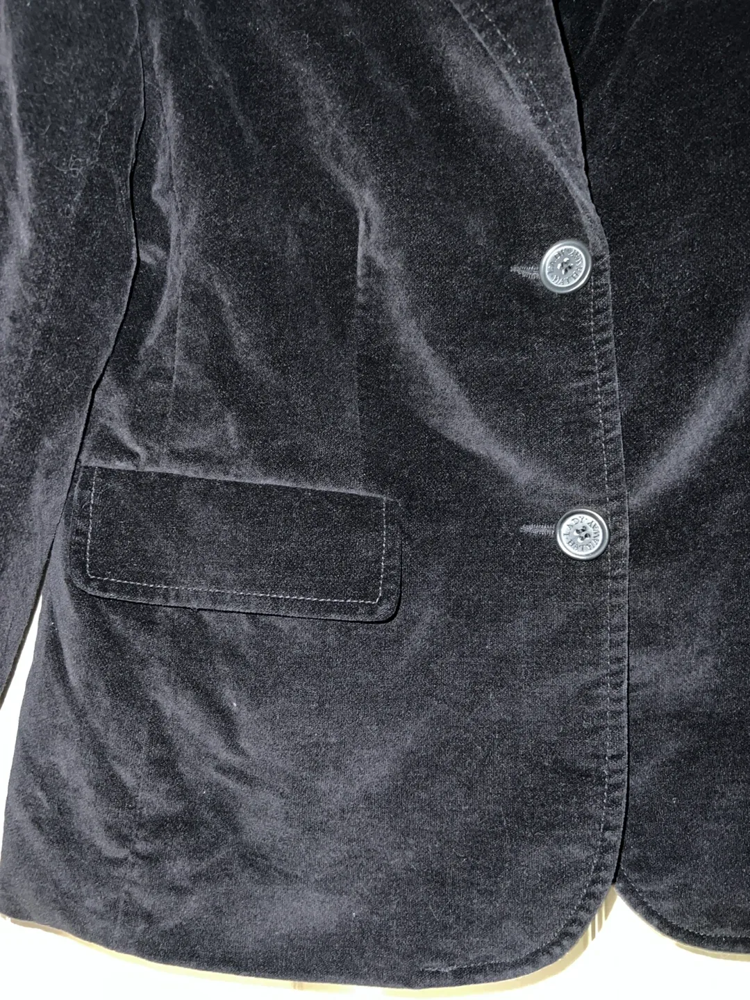 Lady Hathaway Black Velvet Blazer - Size M image indicator(2)