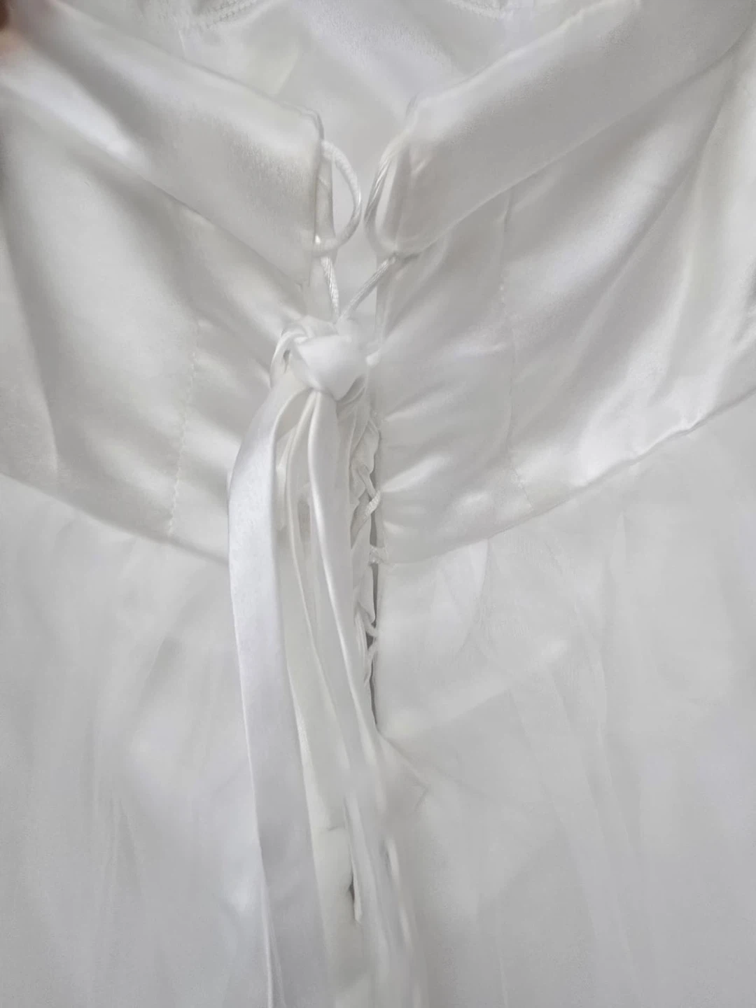 Wedding Dress - Medium Length Thin Strap Tulle Dress - photo 3