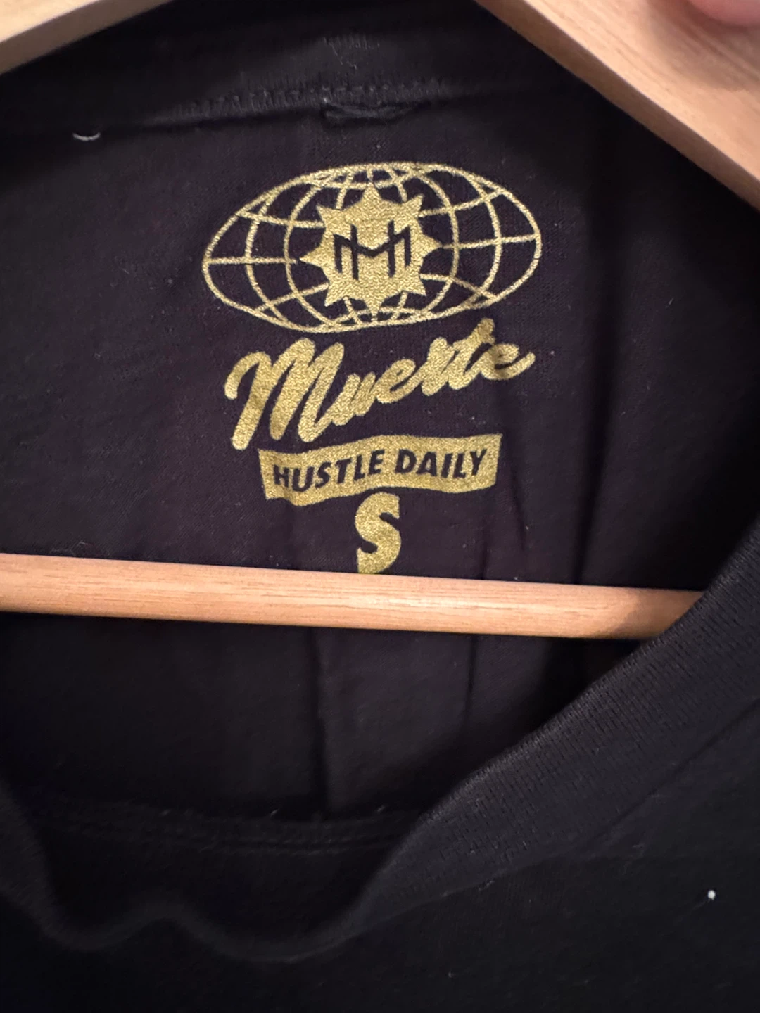 Muerte Hustle Daily Black T-Shirt - Size S - photo 4