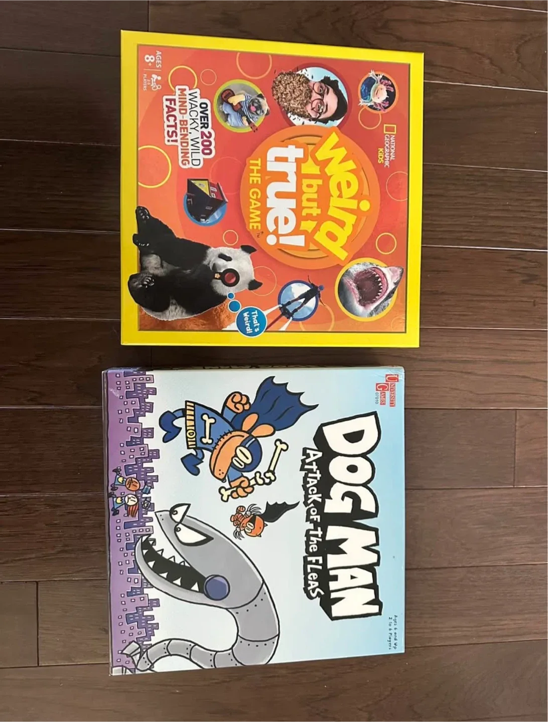 Weird But True! & Dog Man Attack of the Fleas Board Games