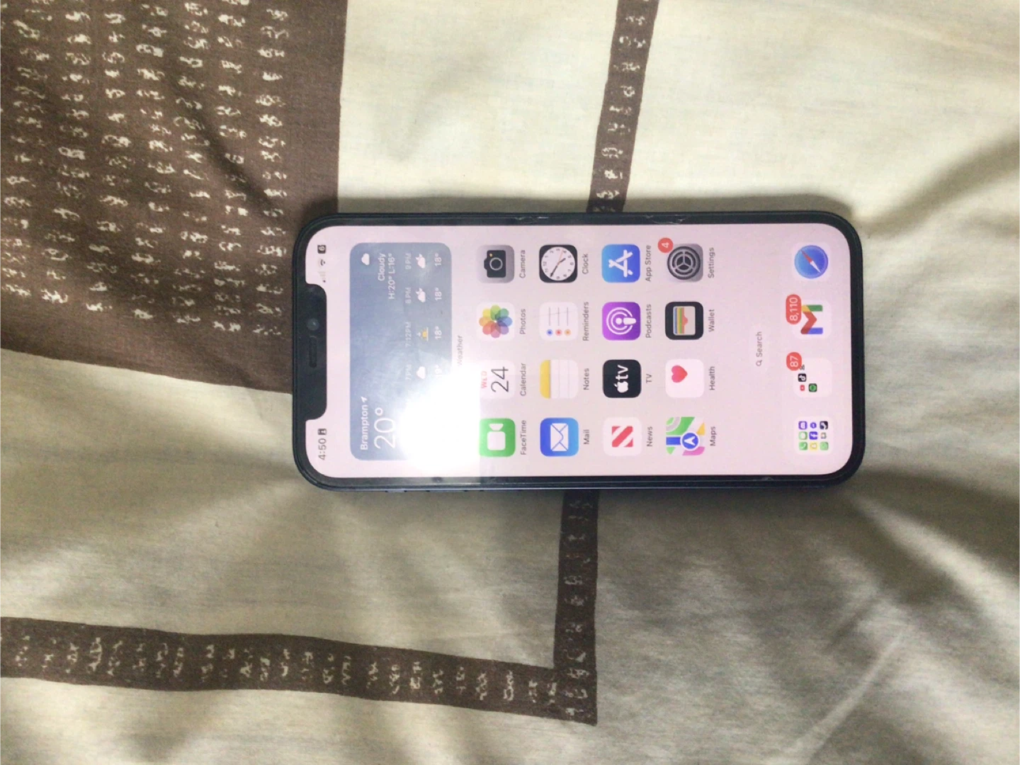 Apple iPhone 12 Black w/ Case