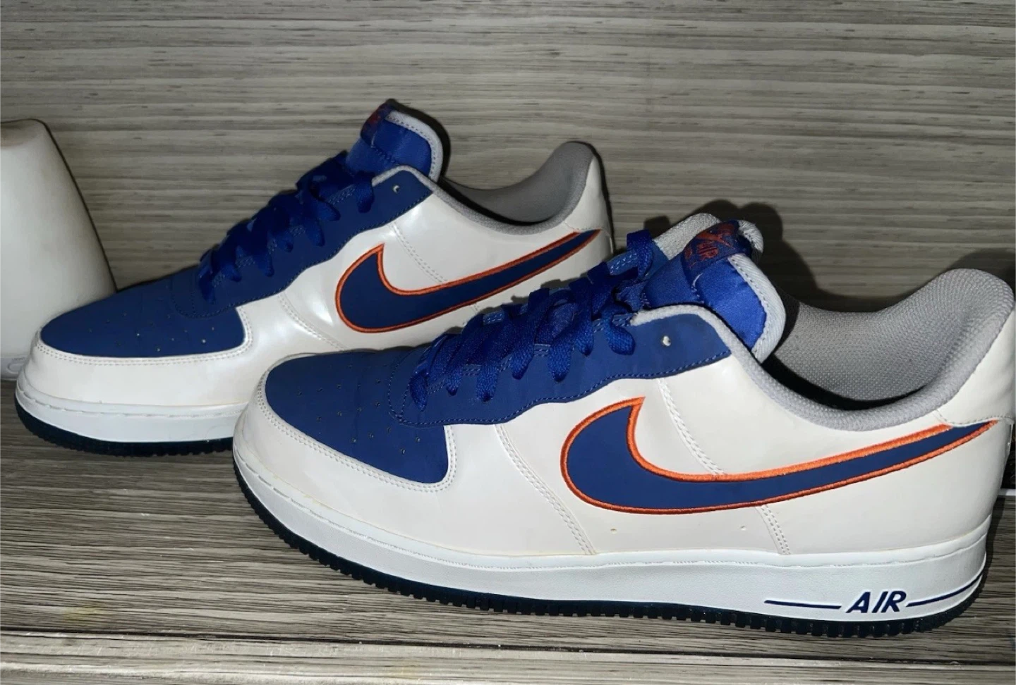 Nike Air Force 1 - Knick’s Mets colors Sz 14
