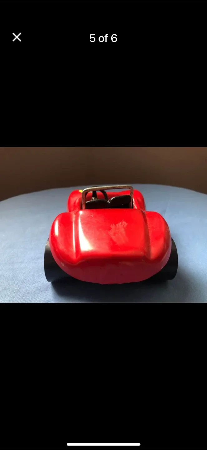 Vintage Tonka Red Roadster Toy Car image indicator(5)