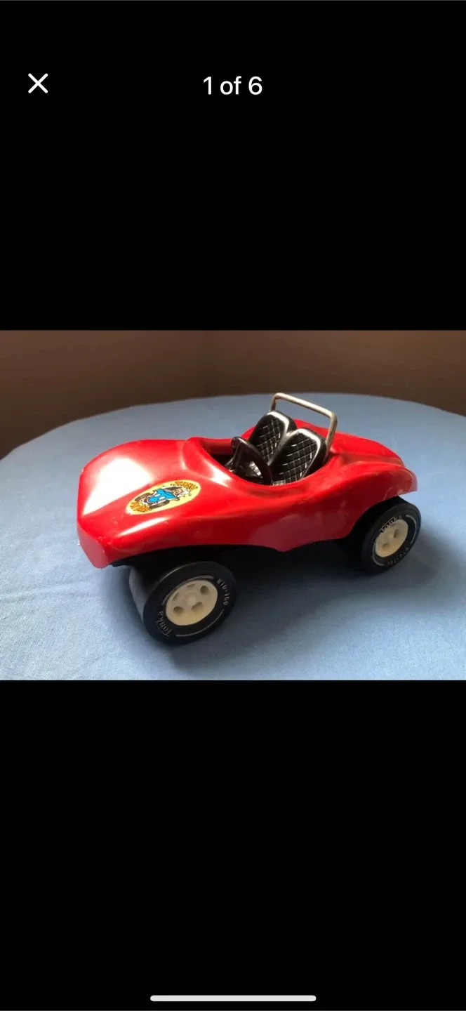 Vintage Tonka Red Roadster Toy Car thumbnail