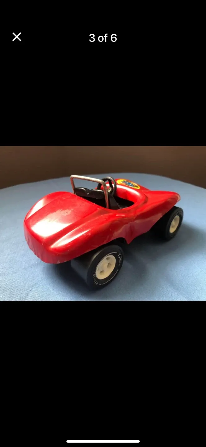 Vintage Tonka Red Roadster Toy Car image indicator(3)