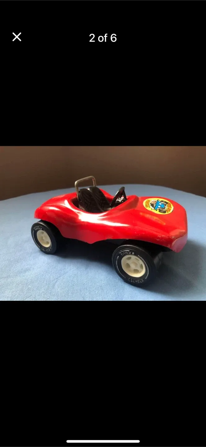 Vintage Tonka Red Roadster Toy Car image indicator(2)