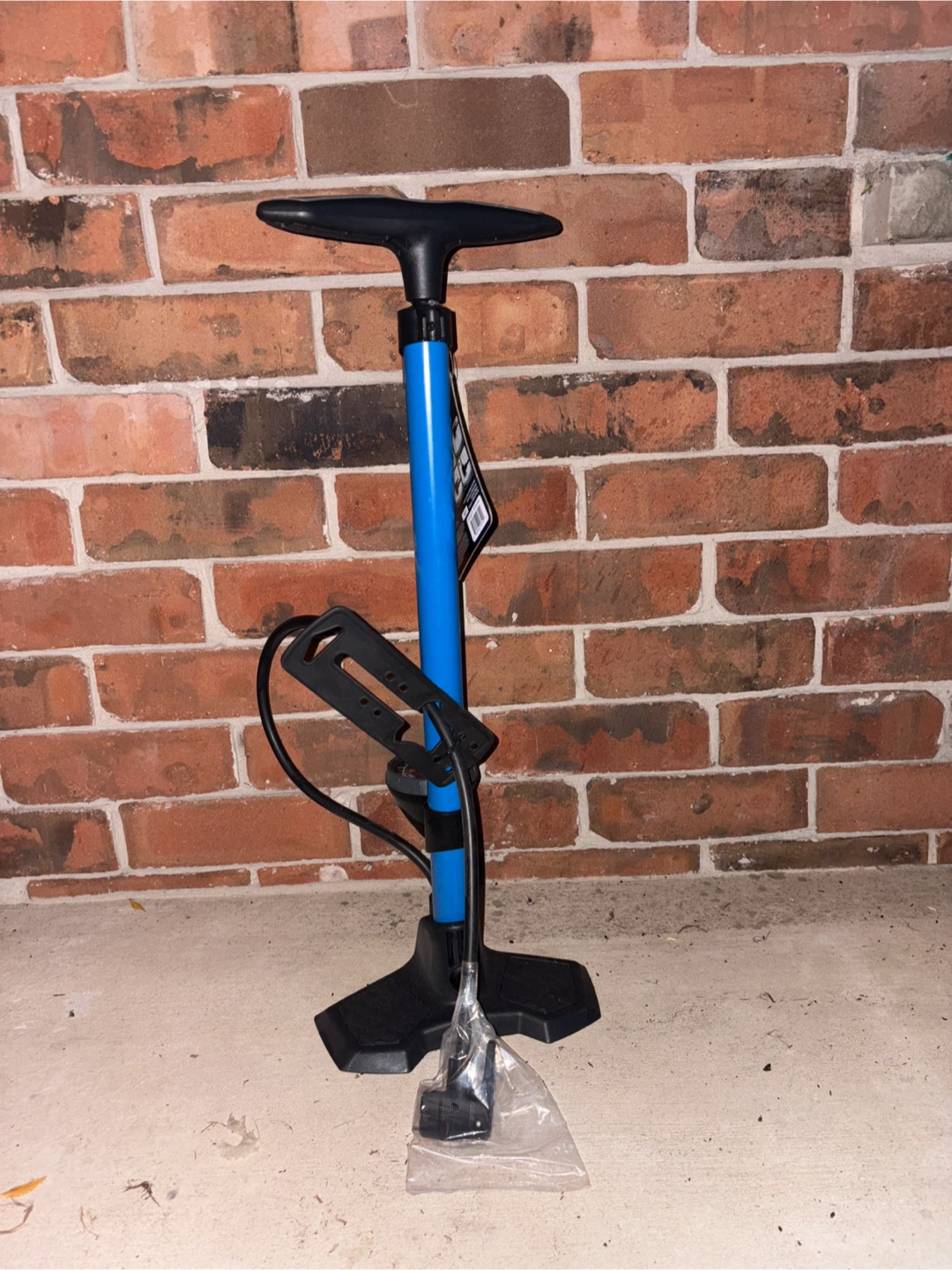 Bike Floor Pump - Blue