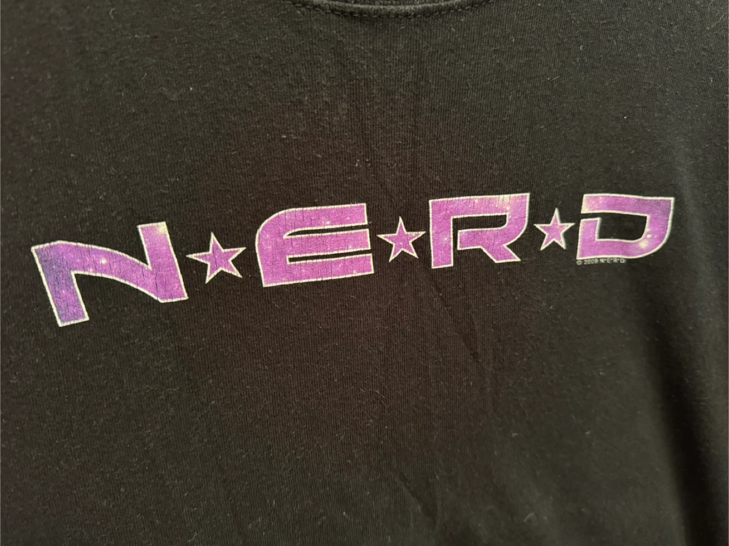 N.E.R.D Vintage Black T-Shirt (small) - photo 4