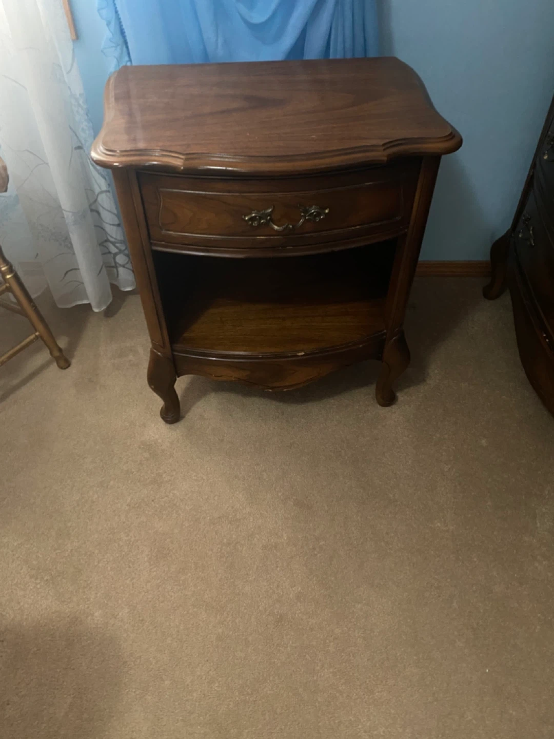 Vintage Wood Bedroom Set - Dresser, Mirror, Chest, Nightstand - photo 5