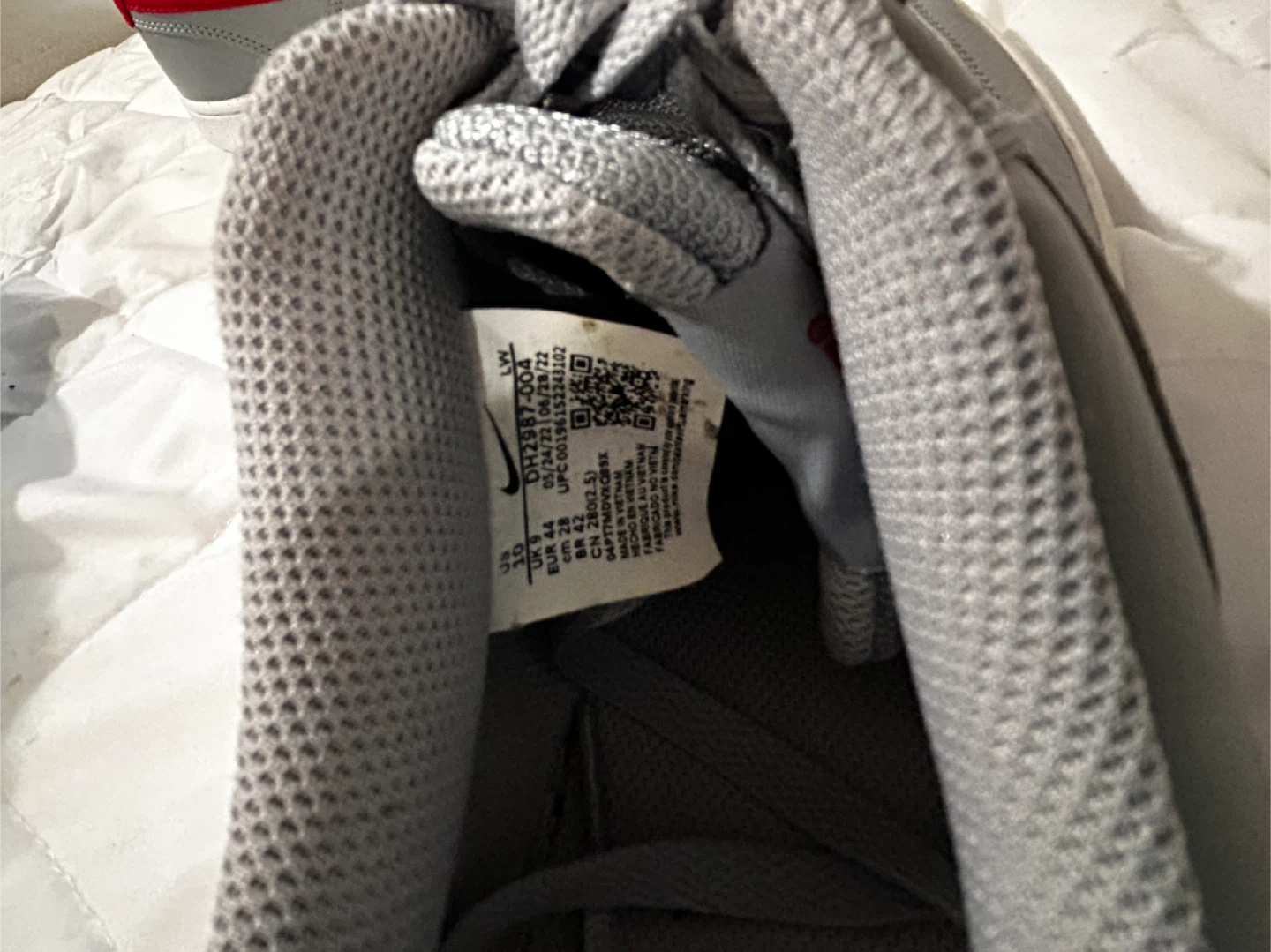 Nike Court Vision Low Gray/Red Size 10 - photo 3