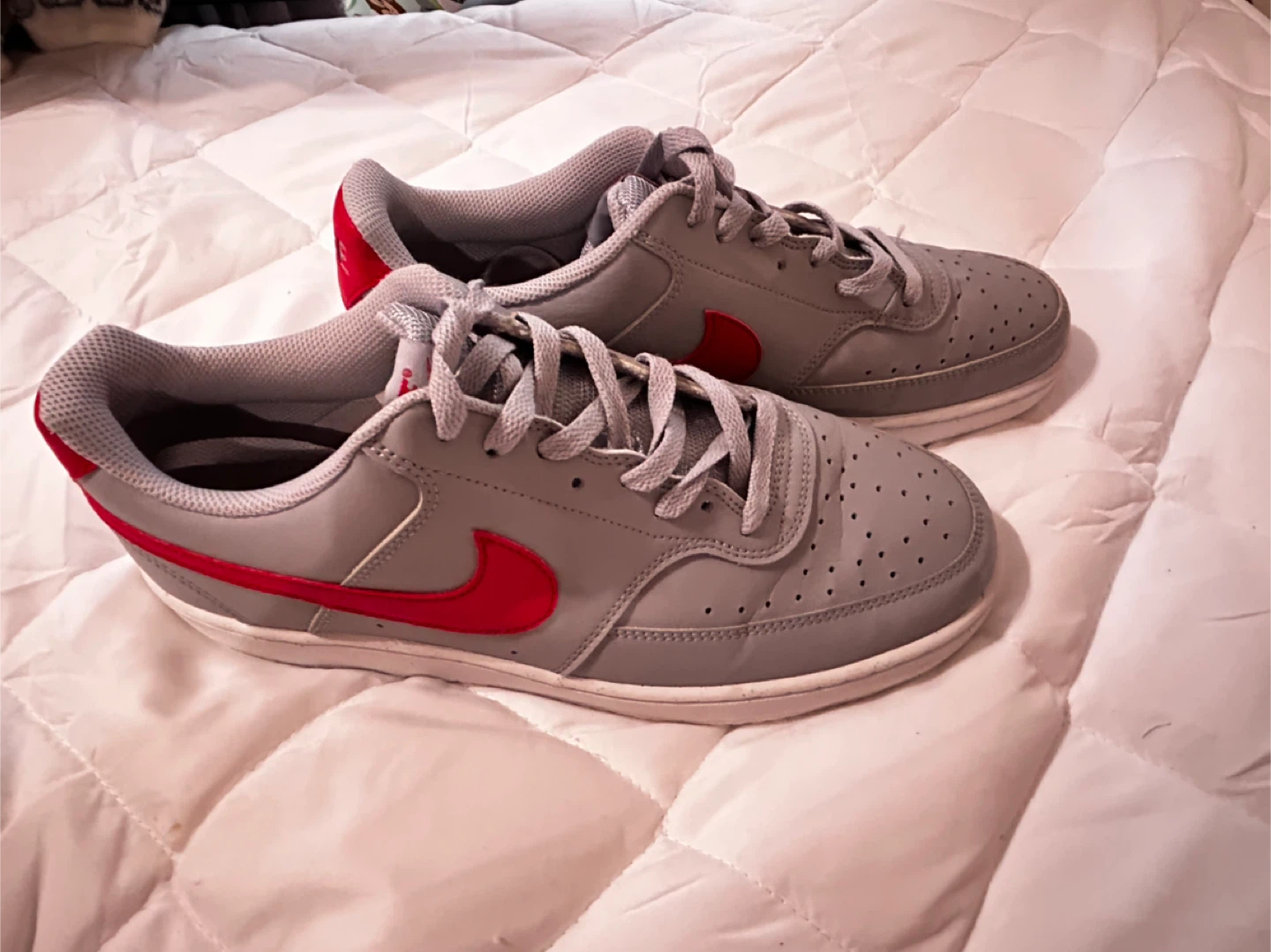 Nike Court Vision Low Gray/Red Size 10 - photo 2